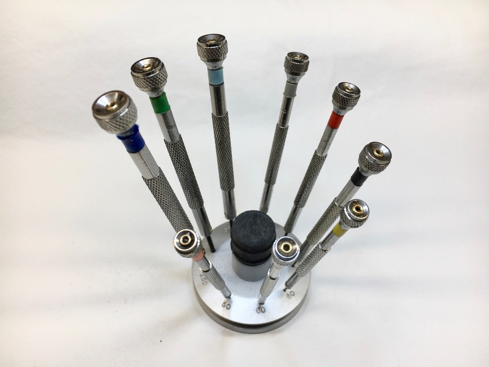 Budget Mini Screwdriver Set in Fixed Stand