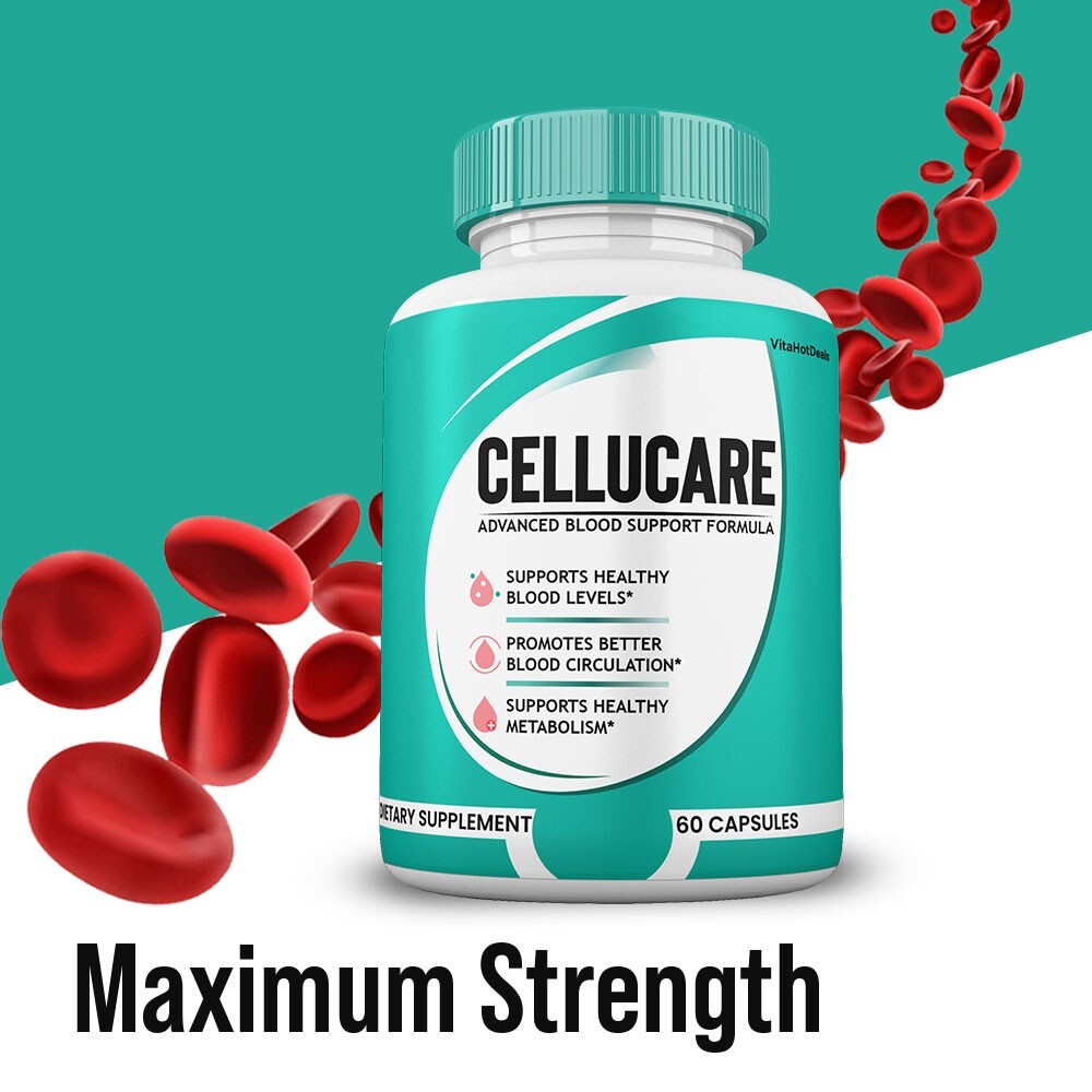 Cellucare Advanced Blood Support Capsules, Max Strength Formula, (1 Pack)