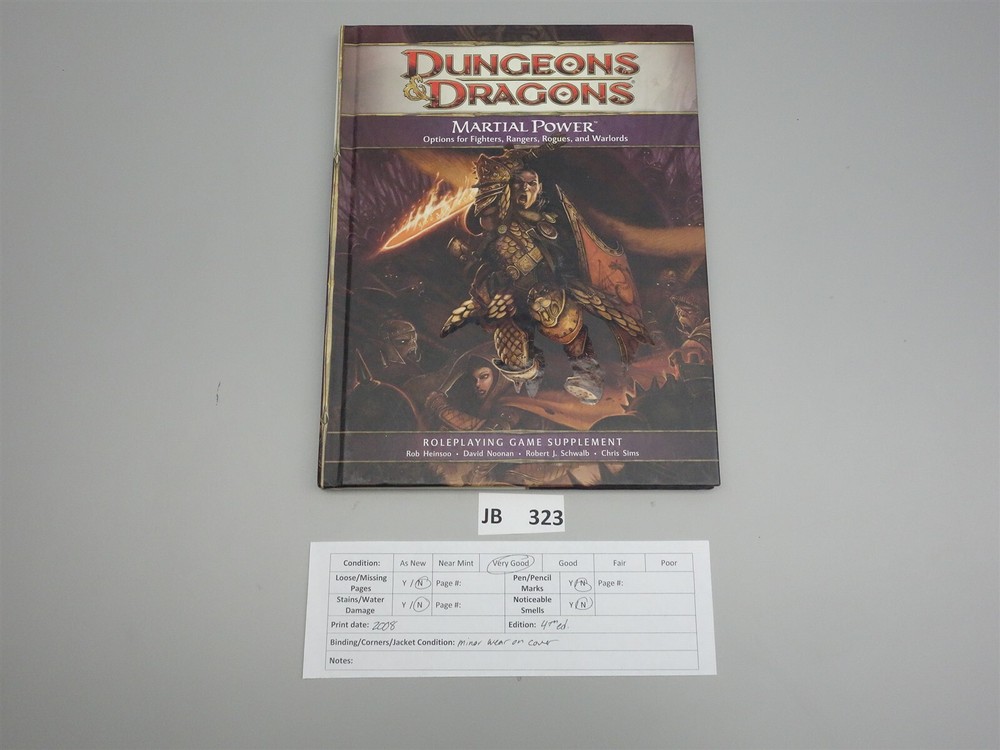 Dungeons & Dragons, D&D: Martial Power 4E