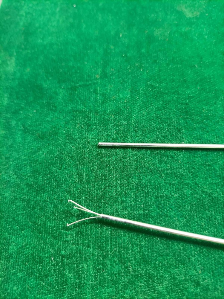 2pc Laparoscopic PCNL Tripronge Forceps 3FR 60cm Reusable Surgical Instruments