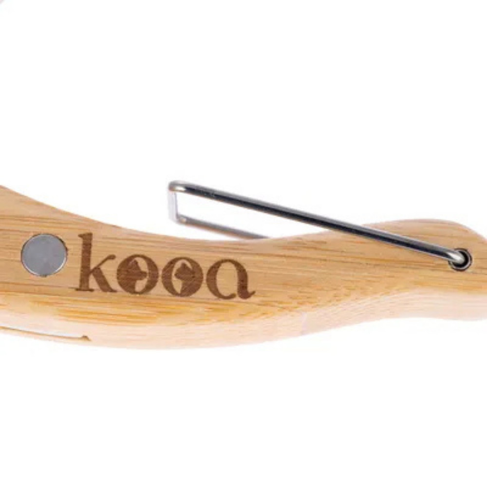 Kooa Bamboo Dog & Cat Nail Scissors, Large – Eco-Friendly Stainless Steel