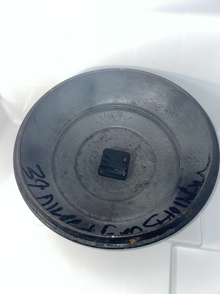 Vintage MCM V8 Hubcap Wall Clock