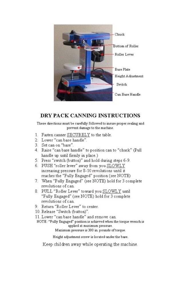 Gering & Son Dry Pack Canner