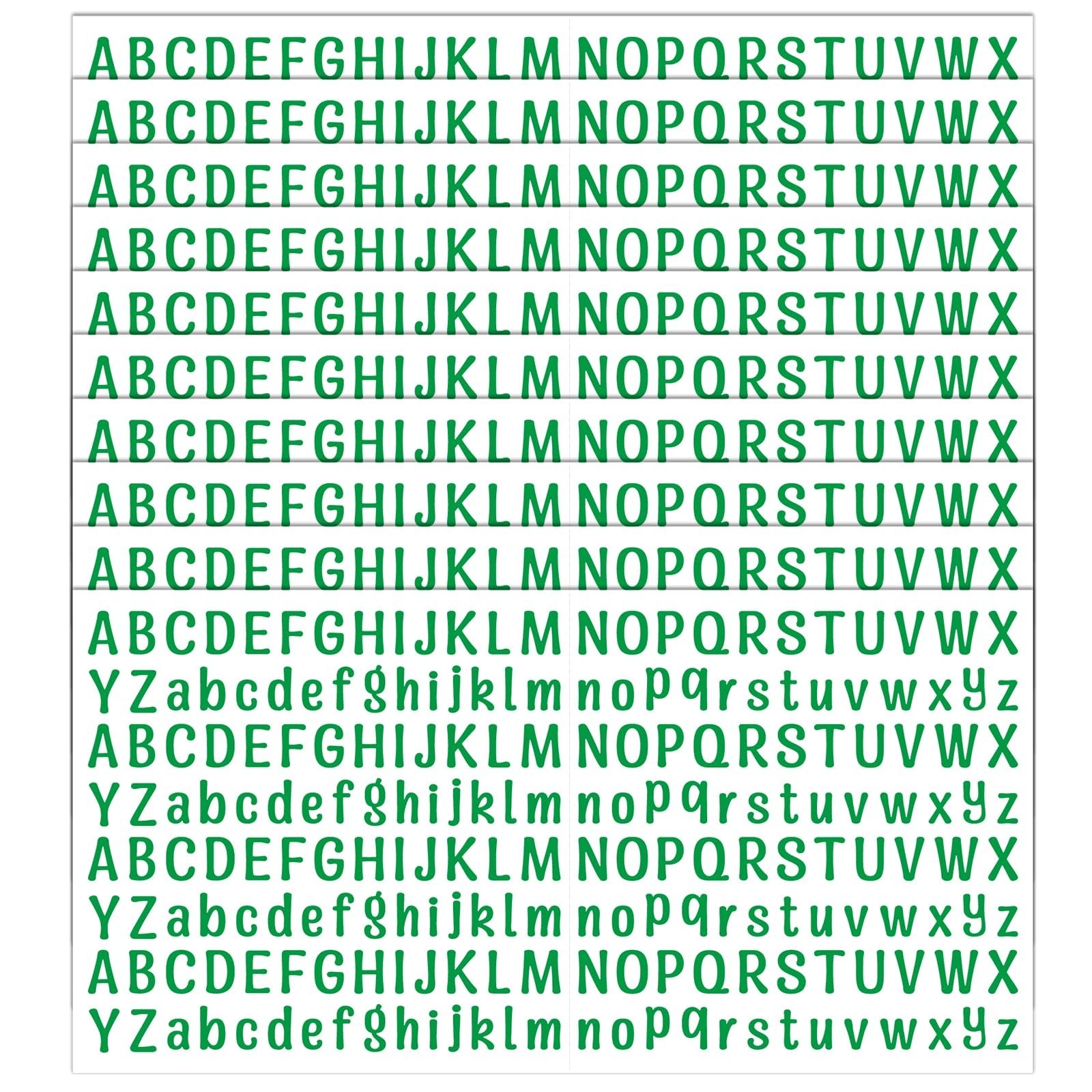 2080 Pieces 10 Sheets Small Letter Stickers, 1/2 Inch Self Adhesive Alphabet,...