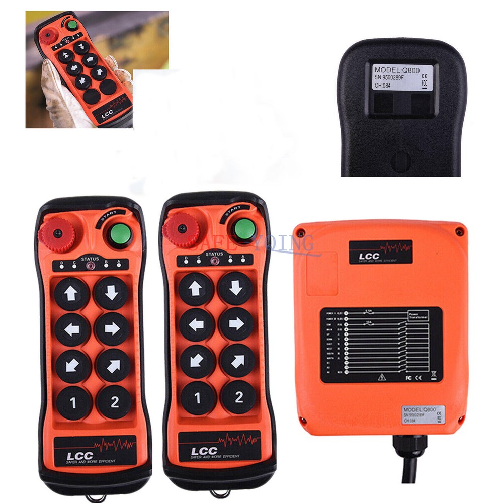 8Button single Speed Hoist Crane Industrial Wireless Remote Control 12V-380V