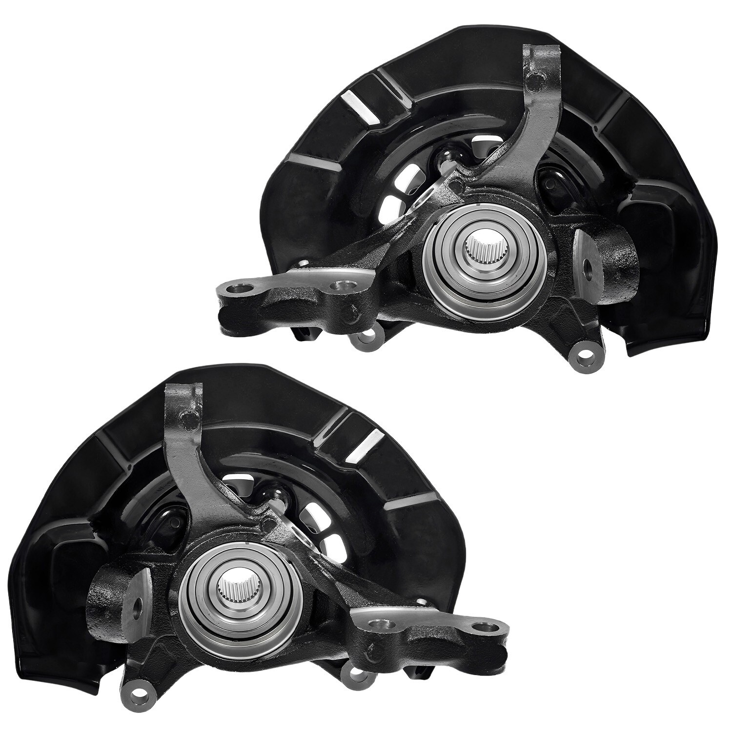 Pair Front Steering Knuckle & Wheel Hub Bearing for 2005 2006-2011 Toyota Avalon