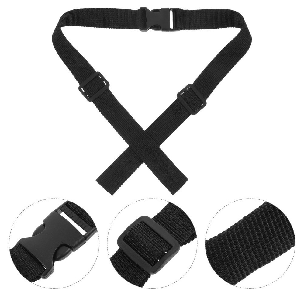 Polyester Adjustable Backpack Chest Strap With Buckle Non Webbing Support