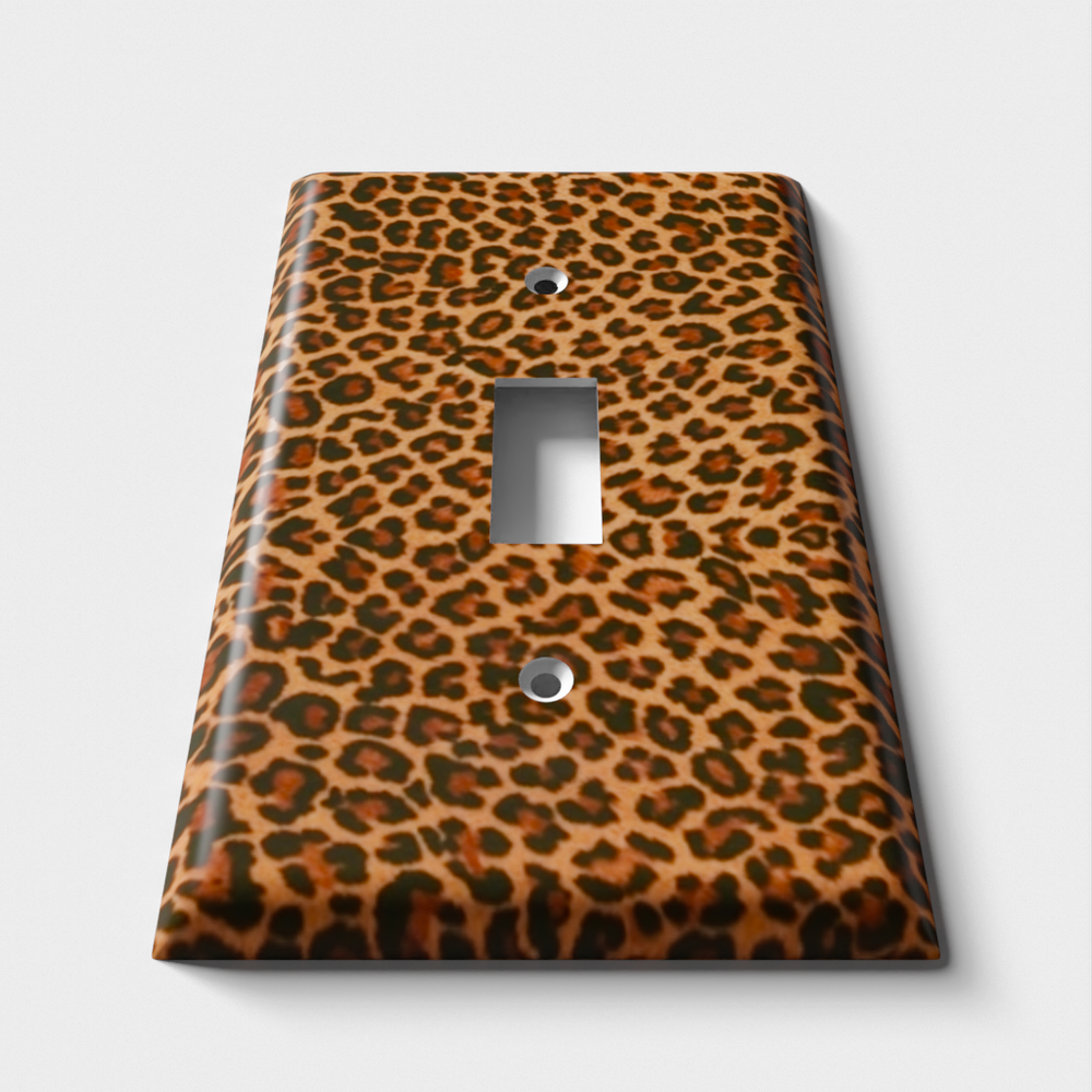 SnazzySwitch Leopard Print Decorative Light Switch Plate Cover