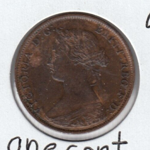 1861 New Brunswick One Cent   C6