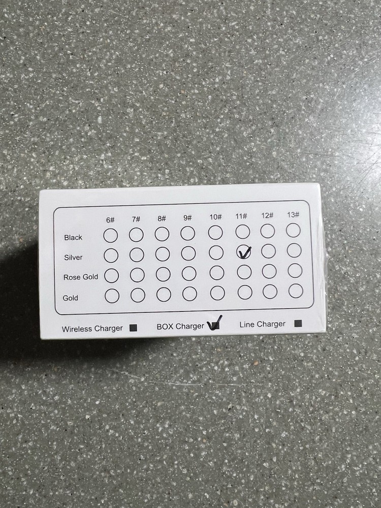 Brand New Generic Smart Ring Activity Tracker For Apple/Android, Silver Size 11