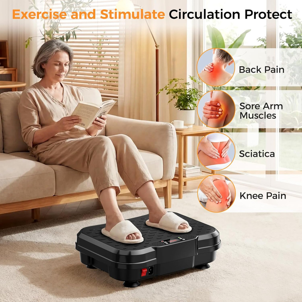Vibration Plate Exercise Machine, Vibrating Platform for Lymphatic Drainage Weig