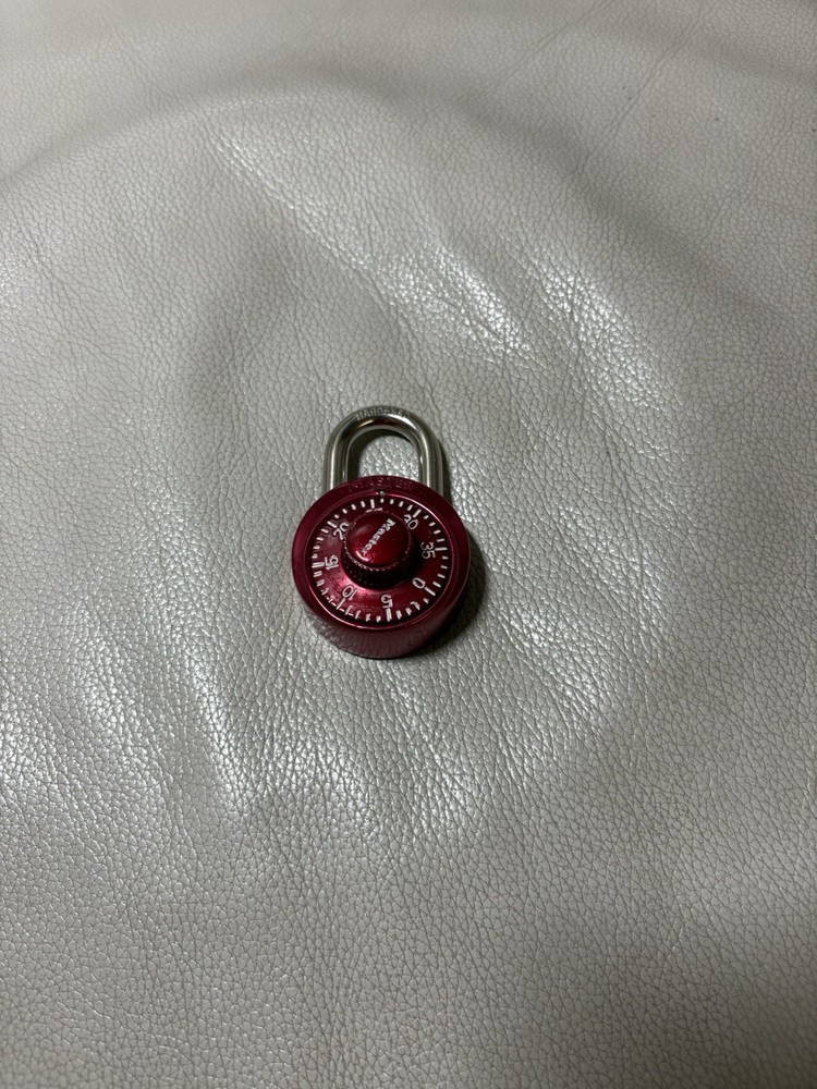 Master Lock Combination Padlock Red