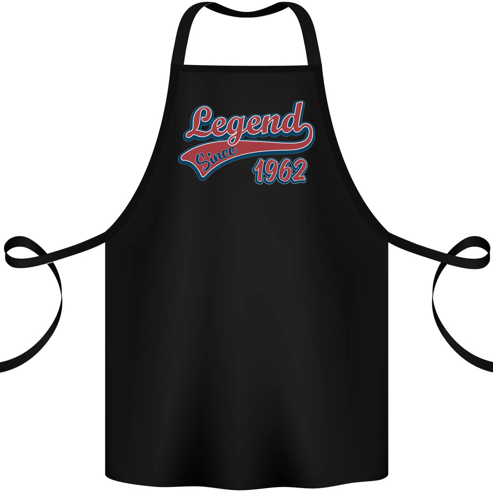 Legend Since 64th Birthday 1962 Cotton Apron 100% Organic