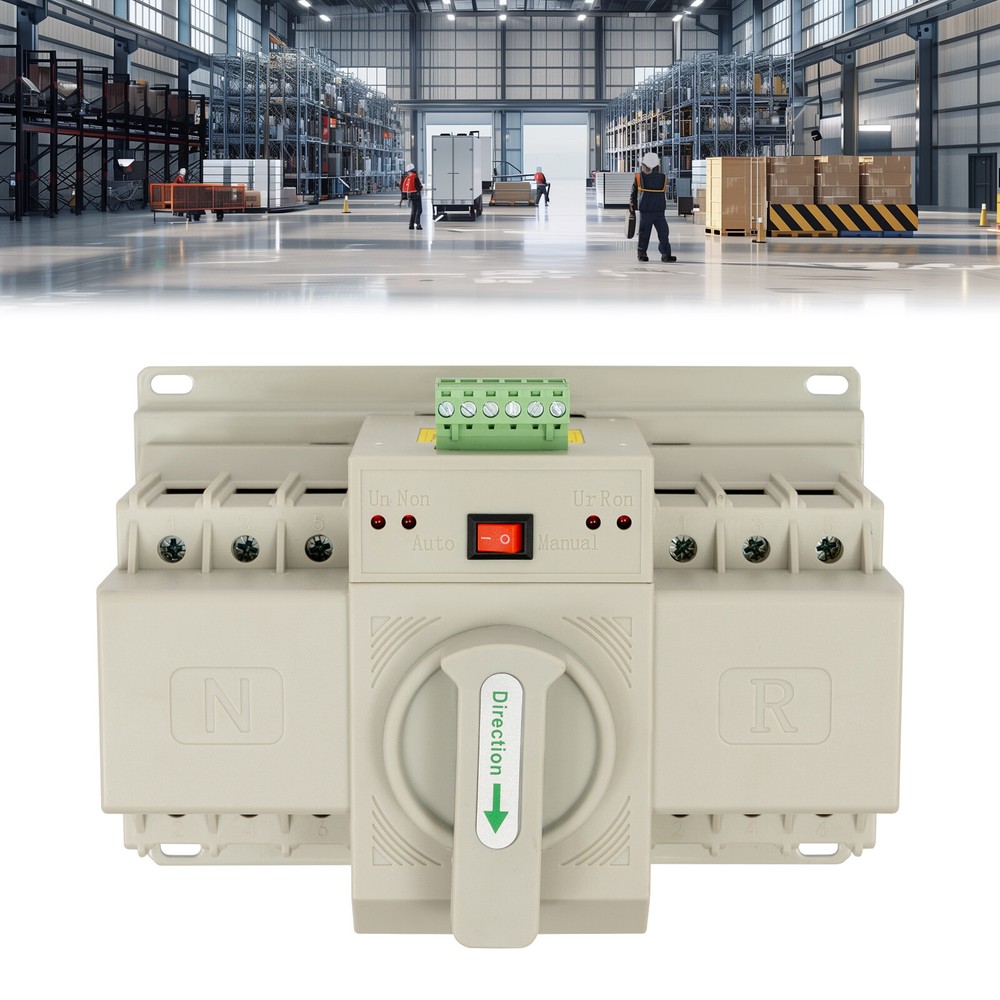 Switch Double Power Screw Mounting Switch Automatic Transfer Switch 110V AC 63A
