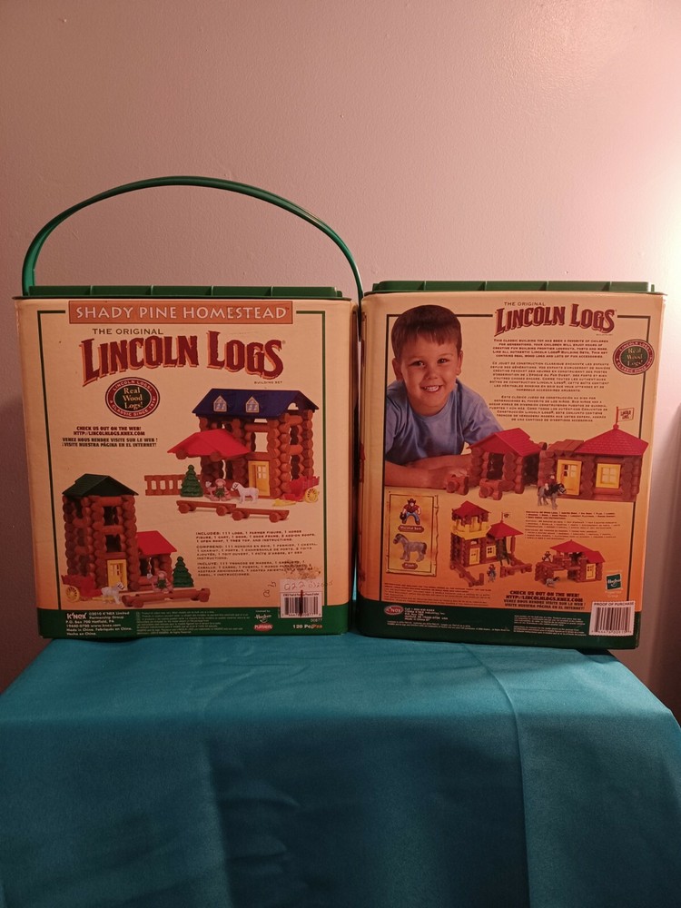 Frontier Junction & Shady Pines Homestead Lincoln Log Sets. Read description