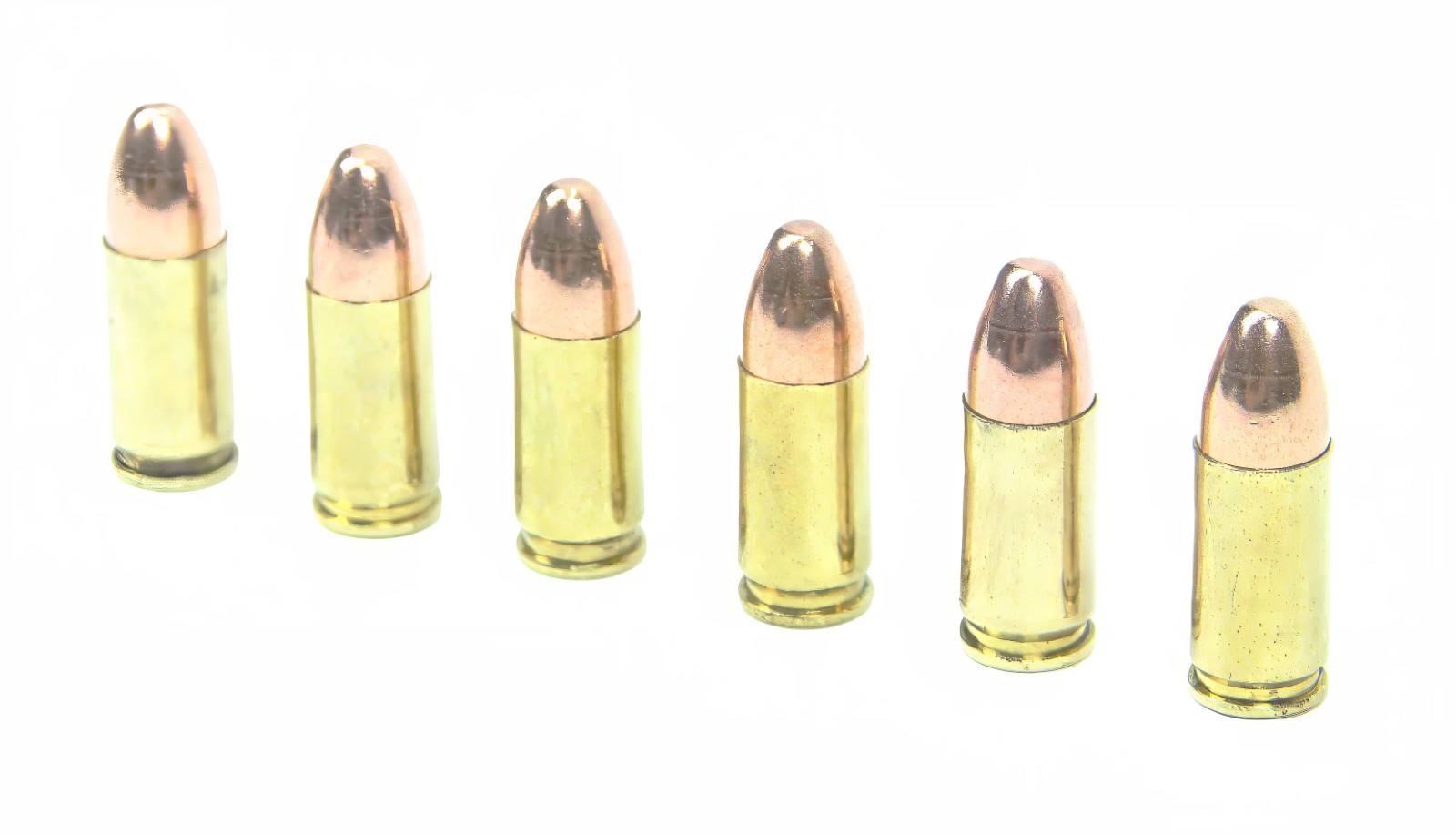 9mm Luger Snap Caps Pack of 6 Brass Dummies