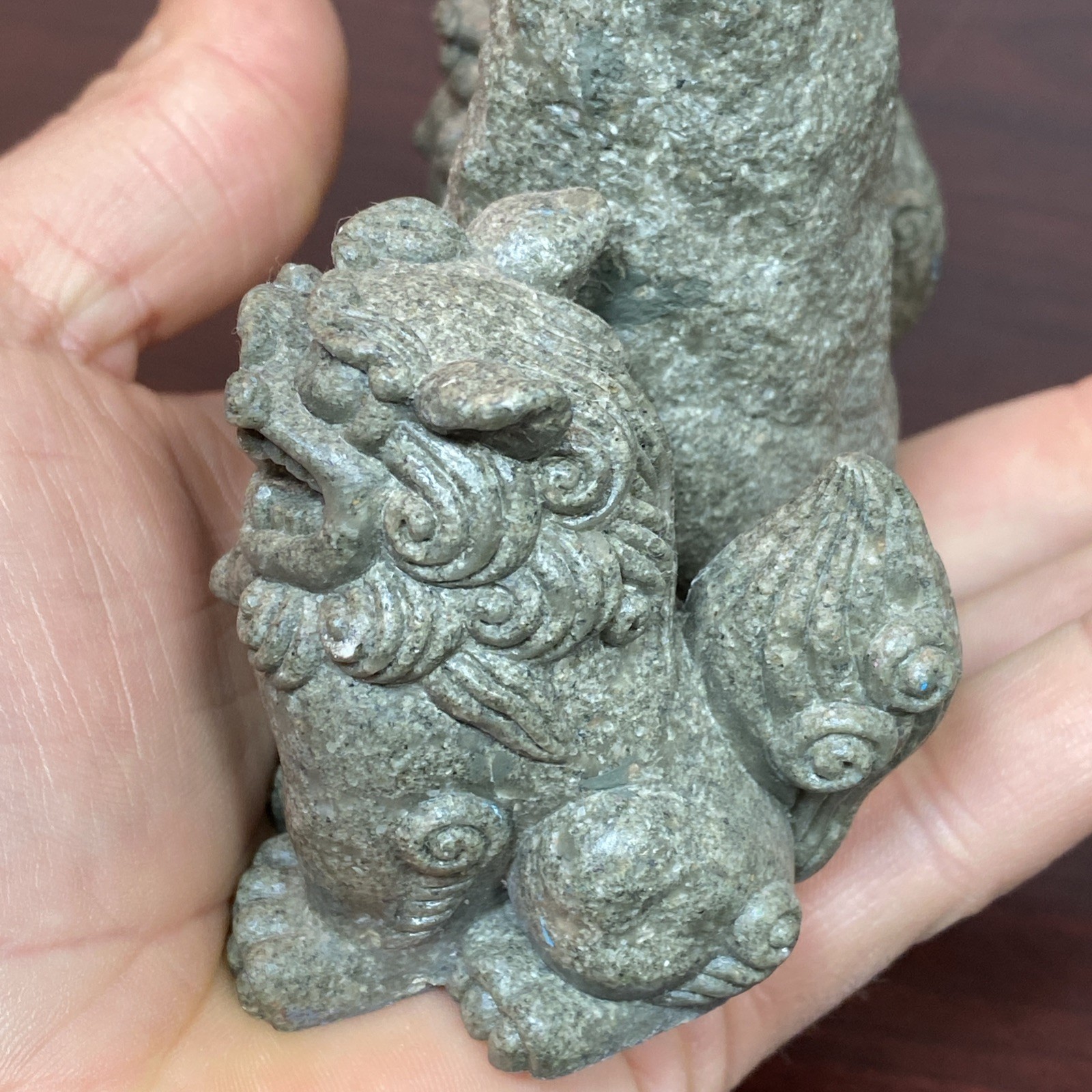 Shisa Ishiganto Lion Dog Statue Traditional Amulet Figure Mini Okinawa Japan