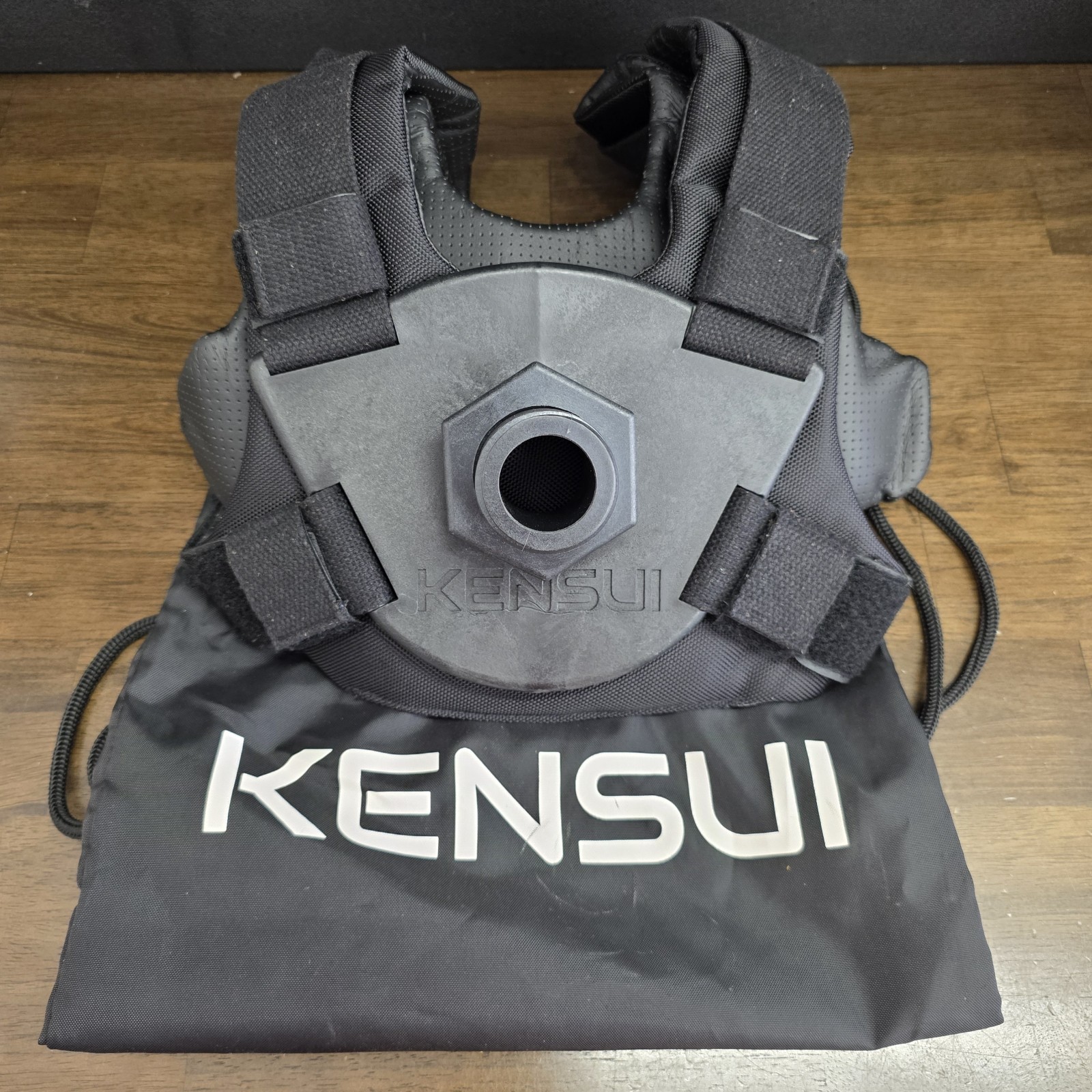 Kensui EZ-Vest Version 1 Weighted Vest Black Nylon One Size Plate Loaded