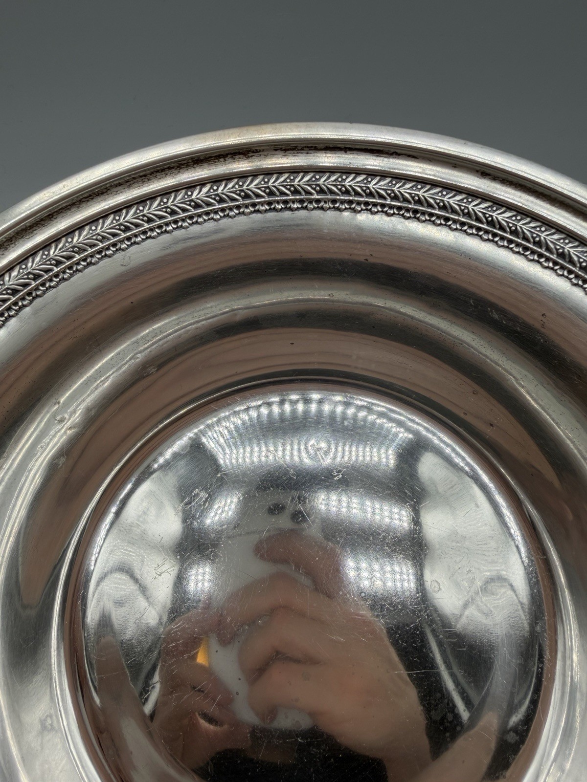 American Sterling Silver Large Shallow Bowl, 203 grams