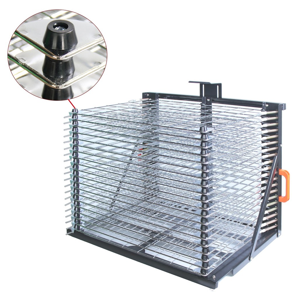 20 Layers Desktop Flat Push-pull Type Drying Rack Storage Rack Tool N25-4060