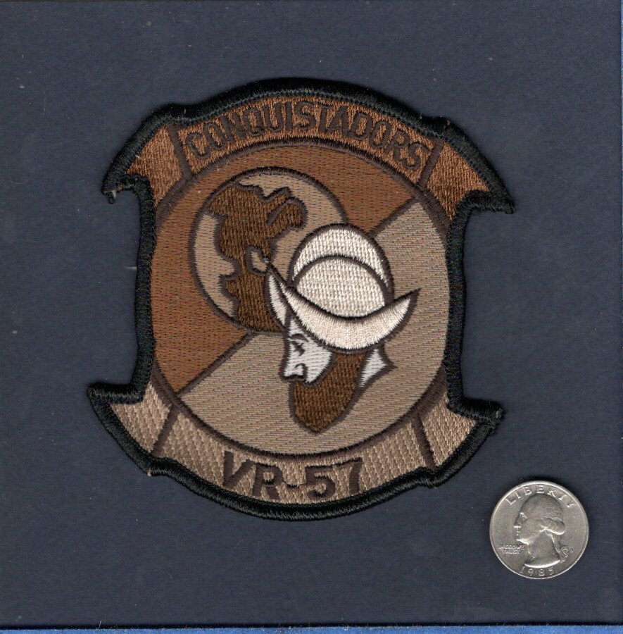 VR-57 CONQUISTADORS C-9 SKYTRAIN C-40 CLIPPER US NAVY Desert Squadron Patch