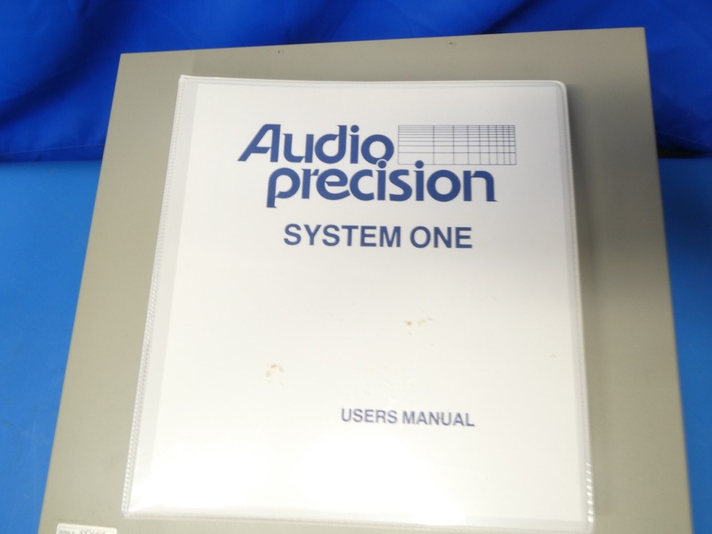 Audio Precision SYSTEM ONE SYS-11A (SYS1-55457) with manual