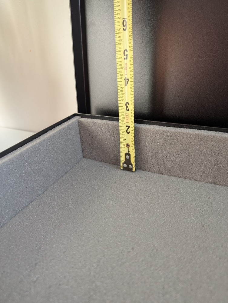Small Portable Safe Box w/ Combination Lock & Steel Security Cable.