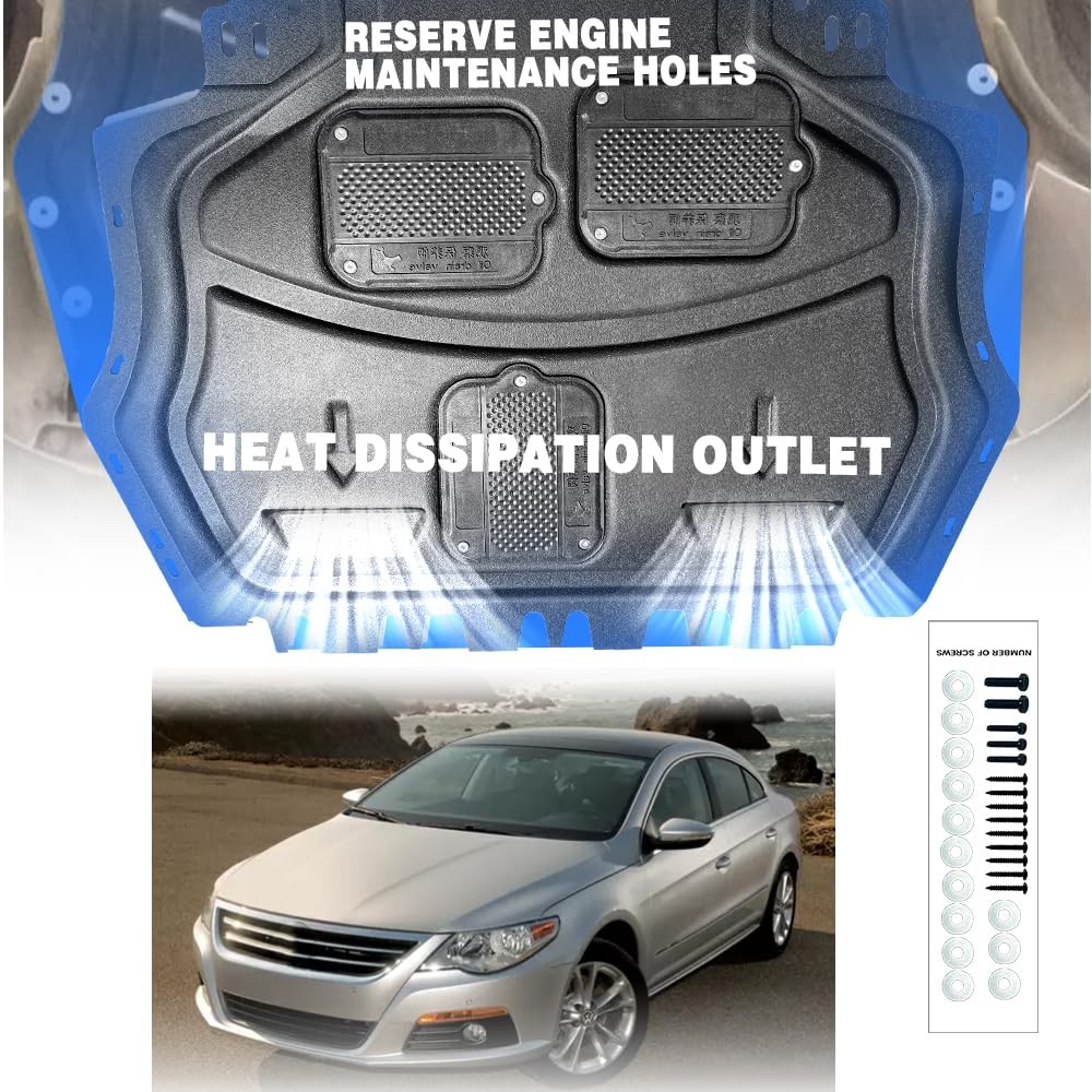 Engine Guards Mud Flaps for CC 2009-2017 Front Engine Splash Shield Black