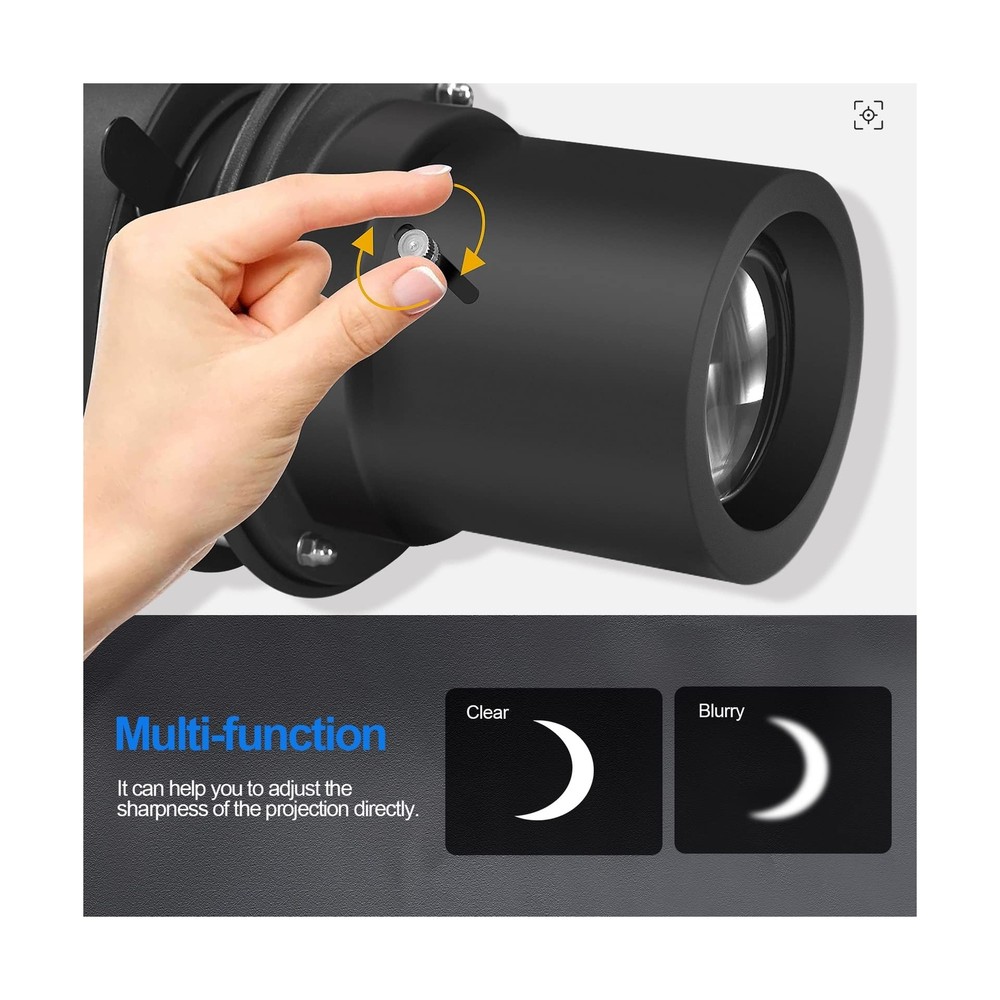 Wellmaking Bowens Mount Optical Snoot Conical, Flash Projector Attachment, Sp...