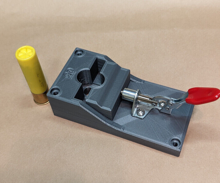 Shotgun Shell Hull Roll Crimp Clamp Vise 10-12-16-20-28-410 Gauge