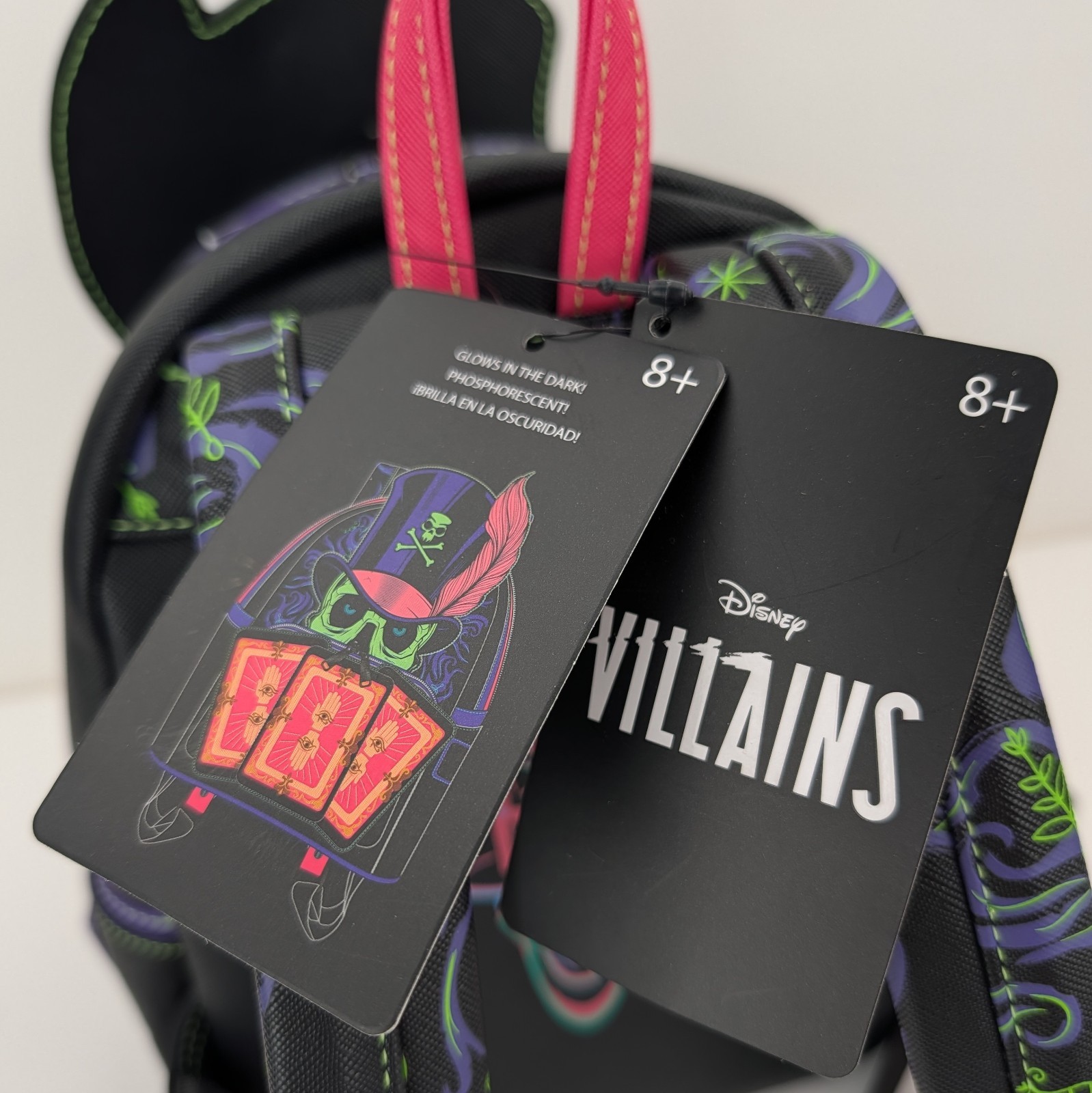 Loungefly Disney Dr Facilier Villains Mini Backpack Glow Lenticular Tarot NWT