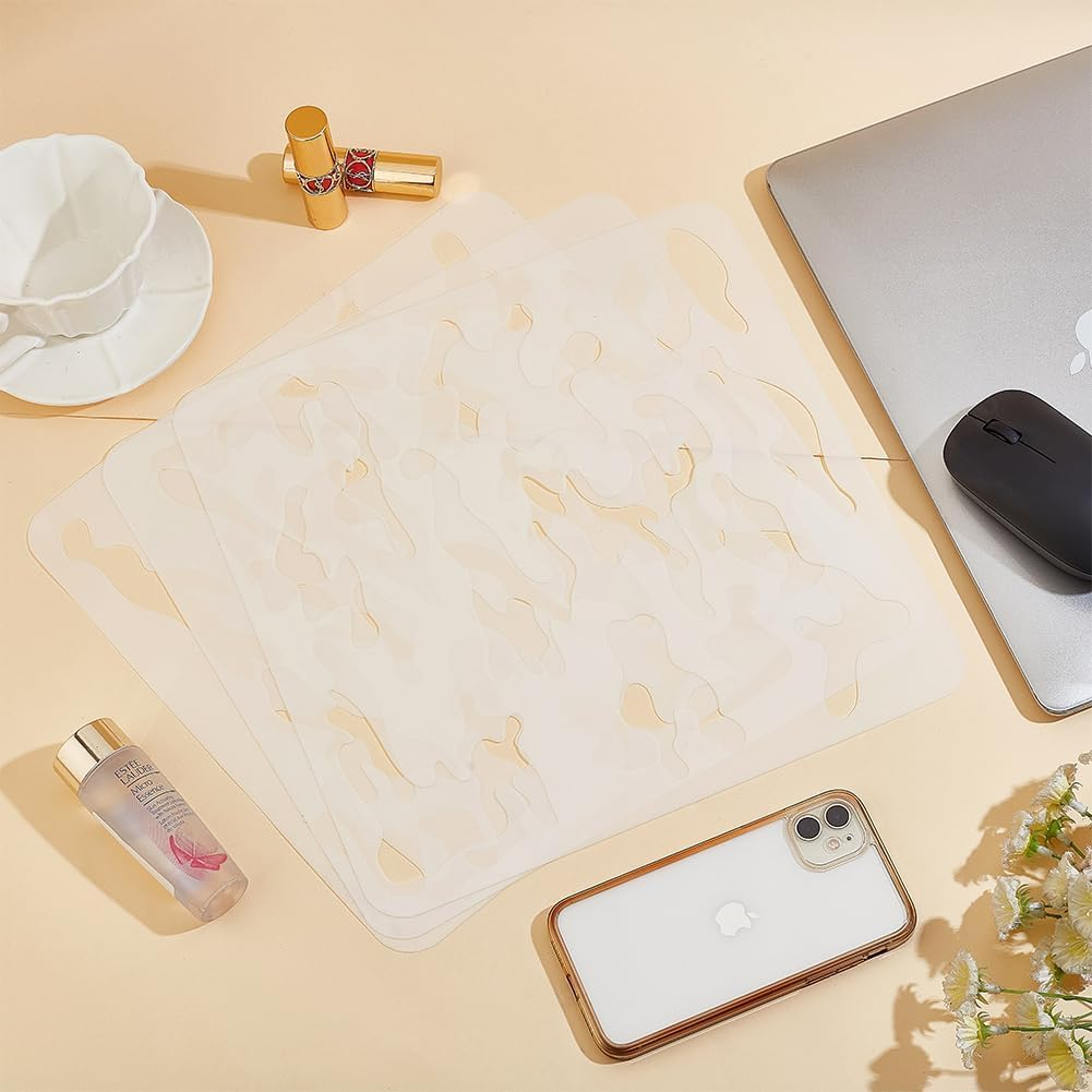 3 Pcs Camo Stencil Kit 11.8X11.8Inch Camo Stencils for Spray Paint Camouflage Pa