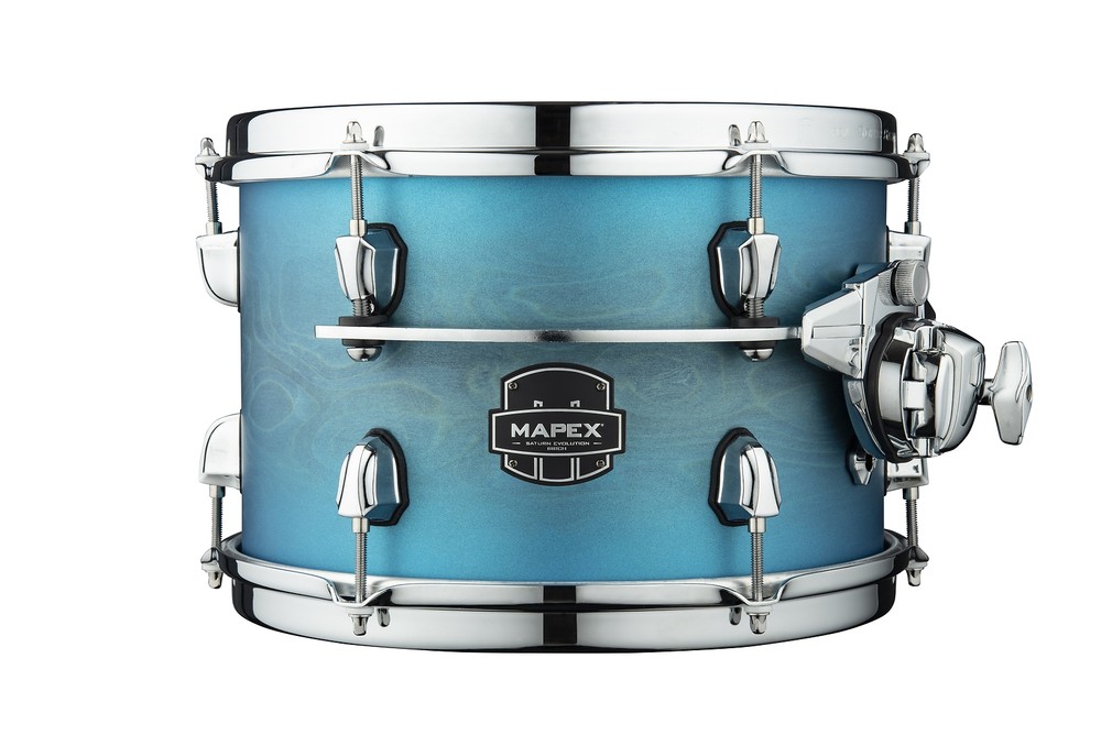 Mapex Saturn Evolution 10x8" Exotic Azure Burst Lacquer Rack Tom | Birch-Walnut