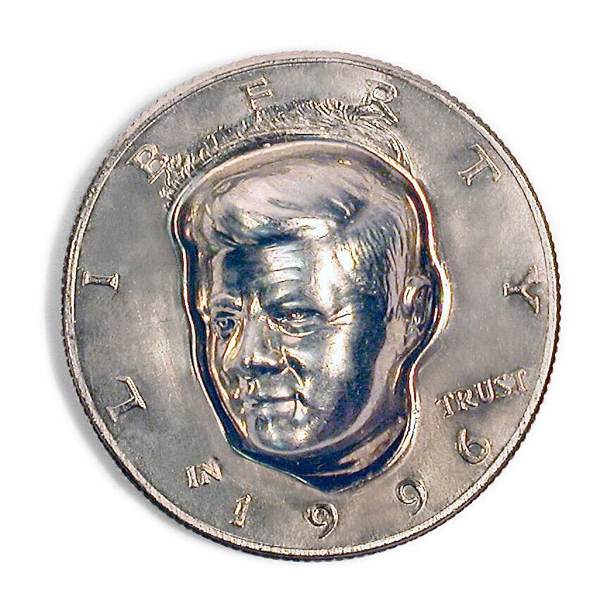 NEW 3-Dimensional JFK Half Dollar