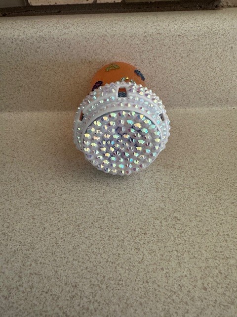 Rhinestone Bling Pill Bottle Container