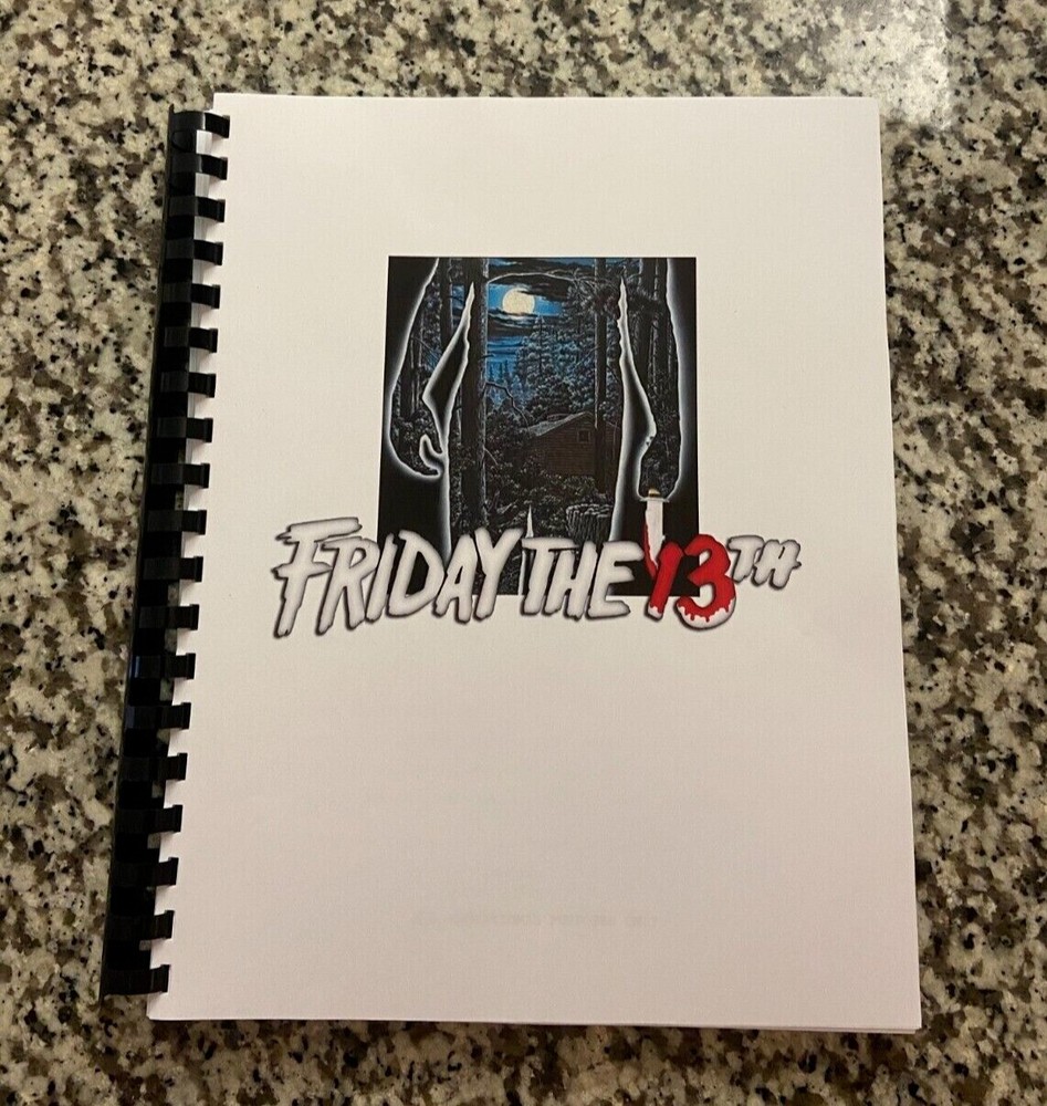 Friday the 13th Horror Movie Script Reprint Full Screenplay Script