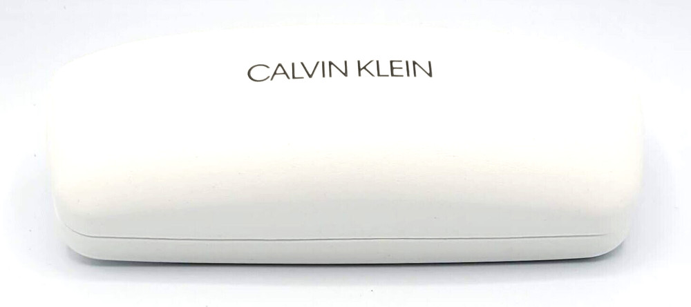 AUTHENTIC & NEW - CALVIN KLEIN - WHITE - HARD EYEGLASSES CASE