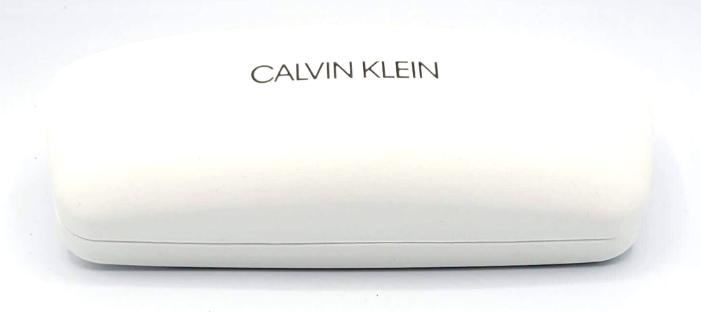 AUTHENTIC & NEW - CALVIN KLEIN - WHITE - HARD EYEGLASSES CASE