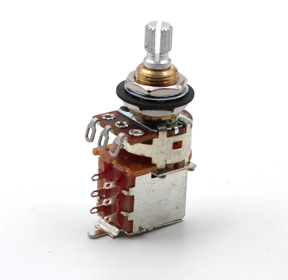 Bourns 250K Push/Pull Short Split Audio Taper Pot / Potentiometer DPDT - 1X