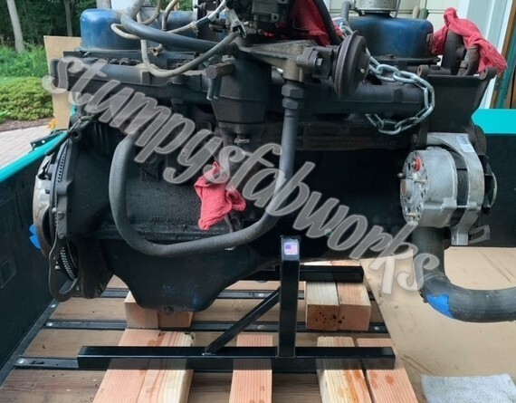 Ford 240 300 I6 inline 6  engine stand cradle & HDP Caster Kit