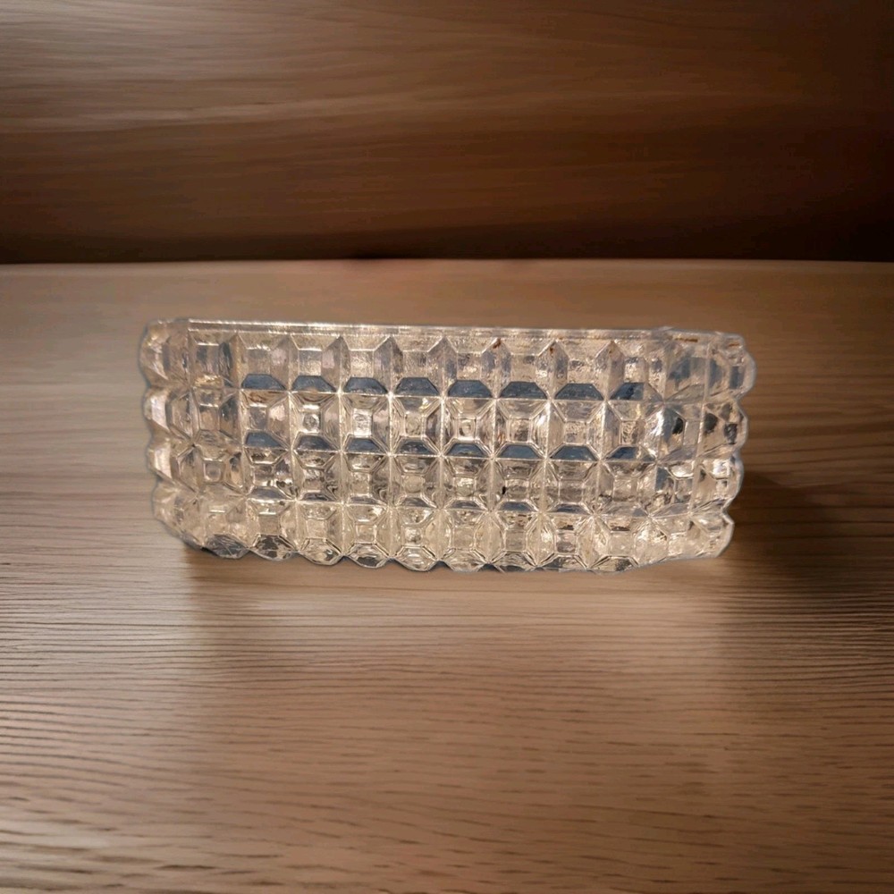 Vintage Master Salt Cellar - Block Waffle Pattern