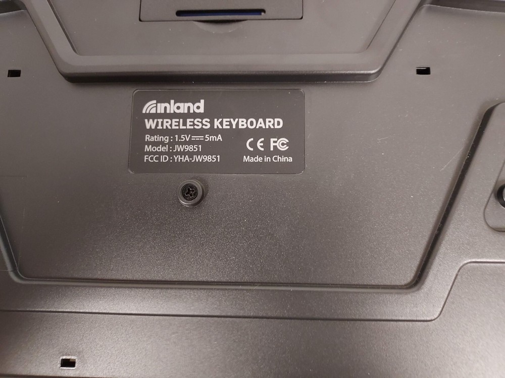 Inland ic210 Wireless Keyboard & Mouse Combo