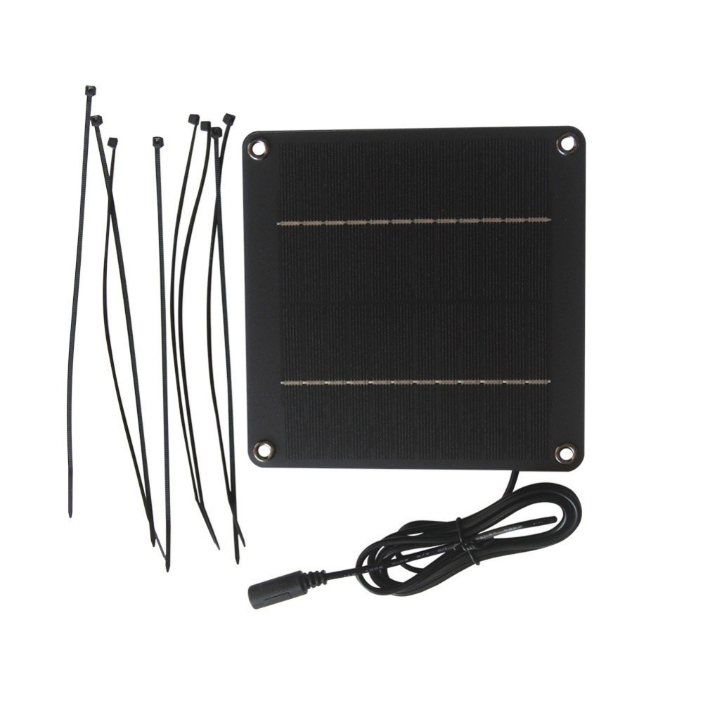 12V Solar Panel 1.5 Meter Cable 4W Power Output 5521 Female DC Interface