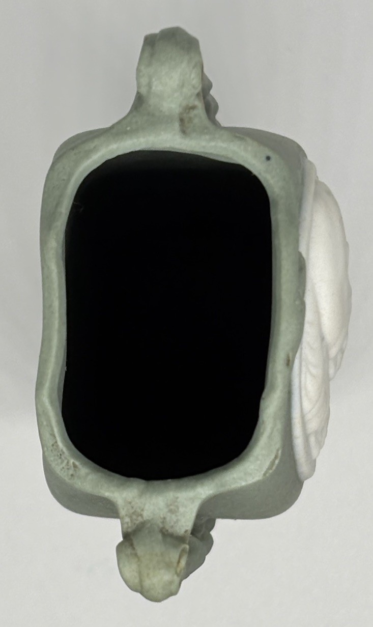 Antique German Commemorative Bisque Vase Kaiser Wilhelm Franz Joseph 1779 c.1914