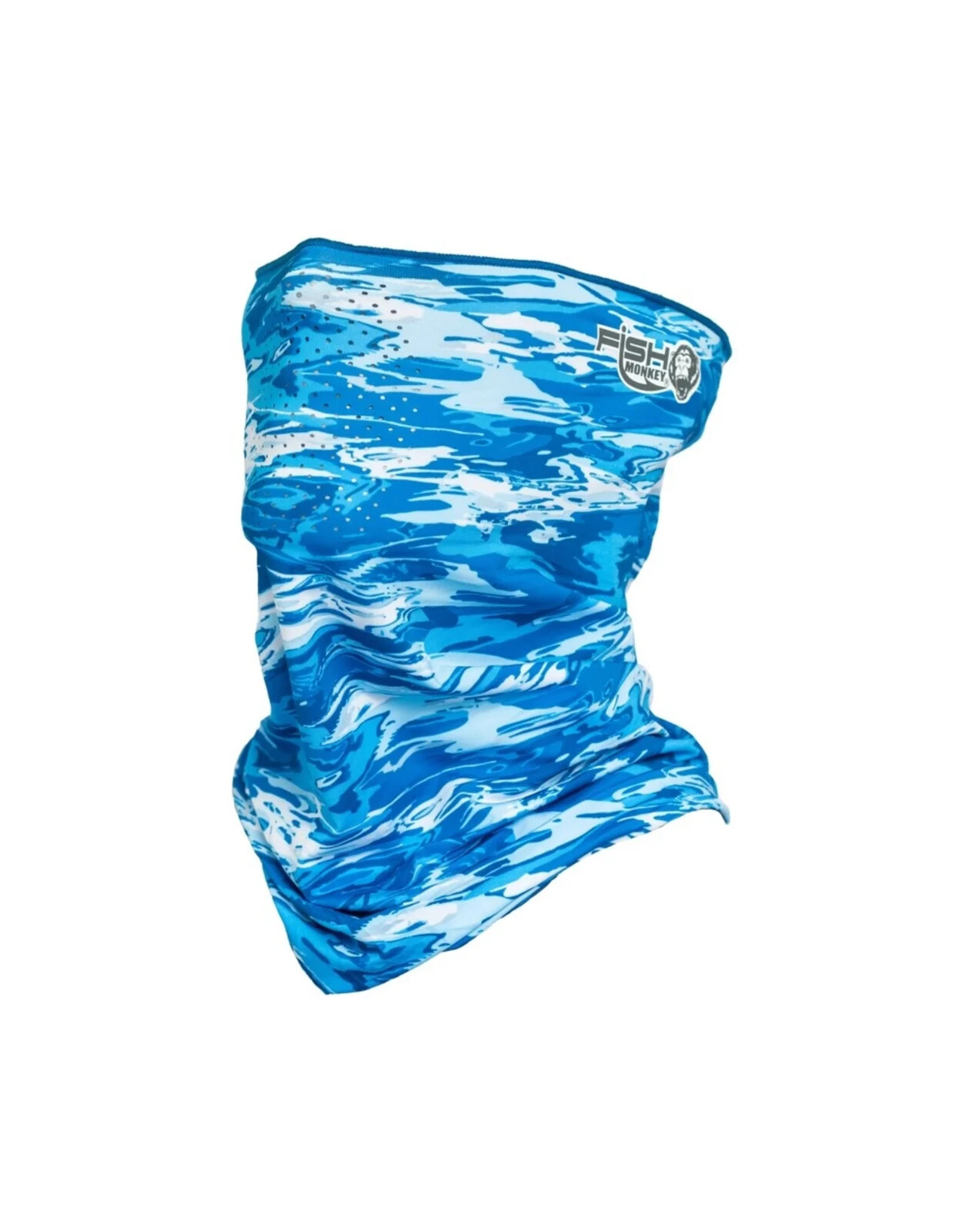 Fish Monkey Fishing Sun Gaiter Performance Mask Face Guard SPF 50+BW Camo