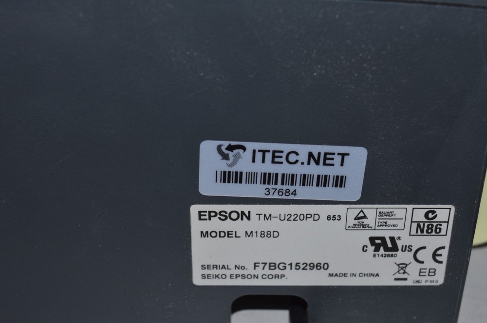 Epson TM-U220PD M188D Dot Matrix Receipt Printer