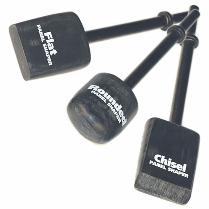 Steck Panel Shaper Kit w/ Flat, Rounded, and Chisel Head 20046 - Auto Body Tools