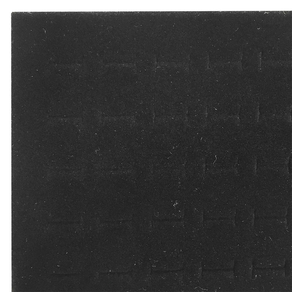 14 x 7-1/2 x 1/2 Black Velvet Foam Ring Insert 72 Slots Jewelry Display Tray