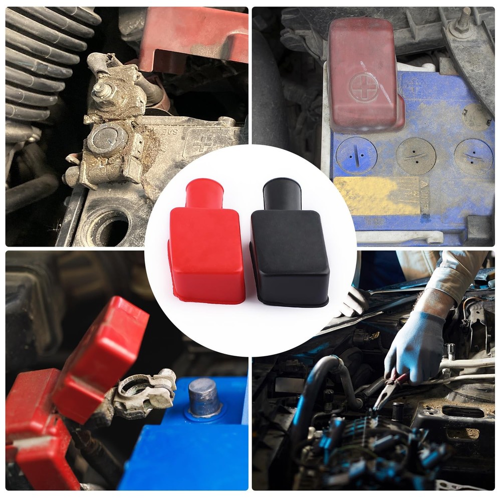 20 PCS Battery Terminal Covers Cap, Positive Negative Insulating Protector,...