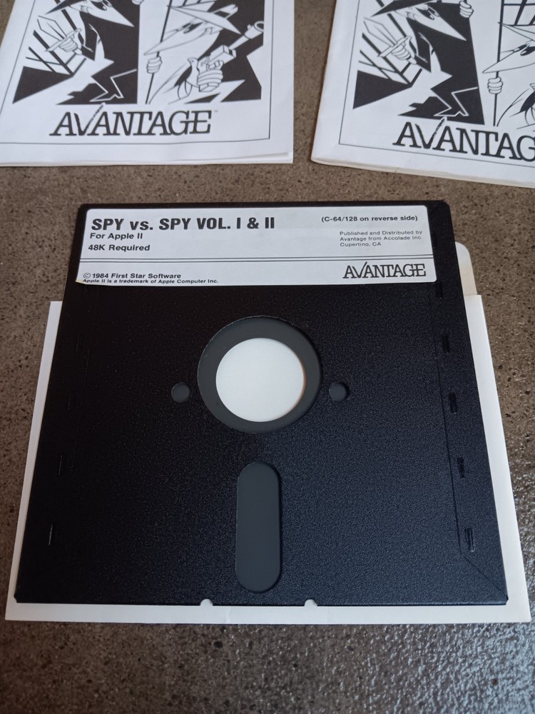 Commodore 64 Spy Vs Spy Volume 1 & 2 Computer Game Software Tested/Works